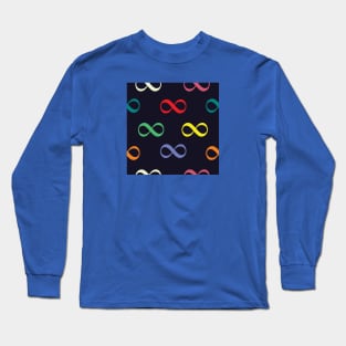 Colorful Infinity Eternal Pattern Long Sleeve T-Shirt